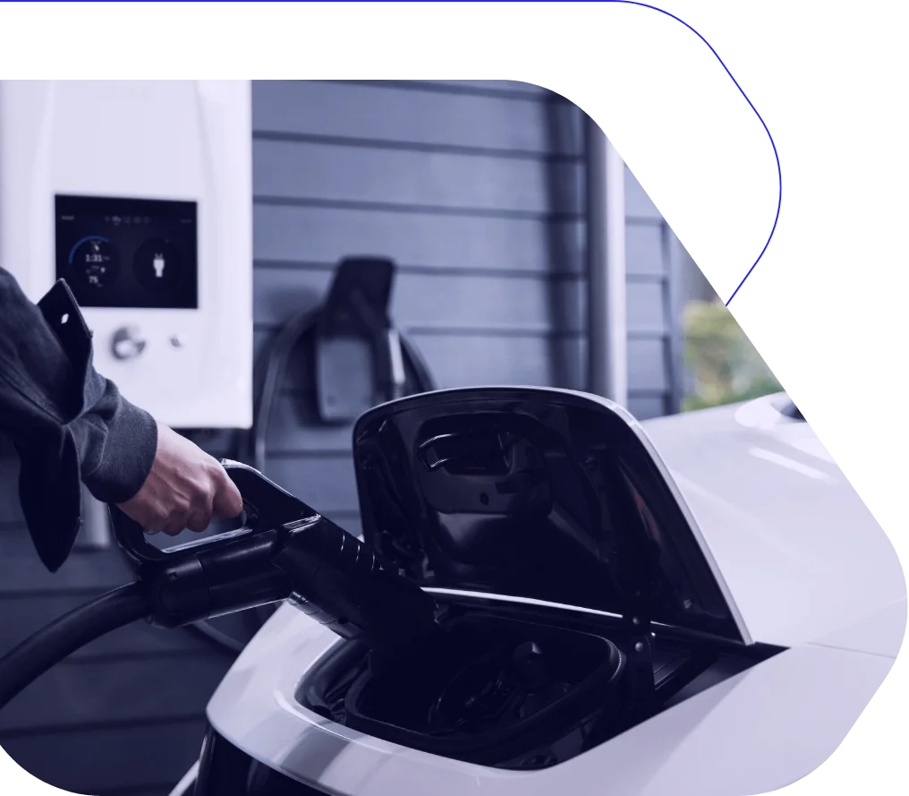 Recarregando carro com energia limpa